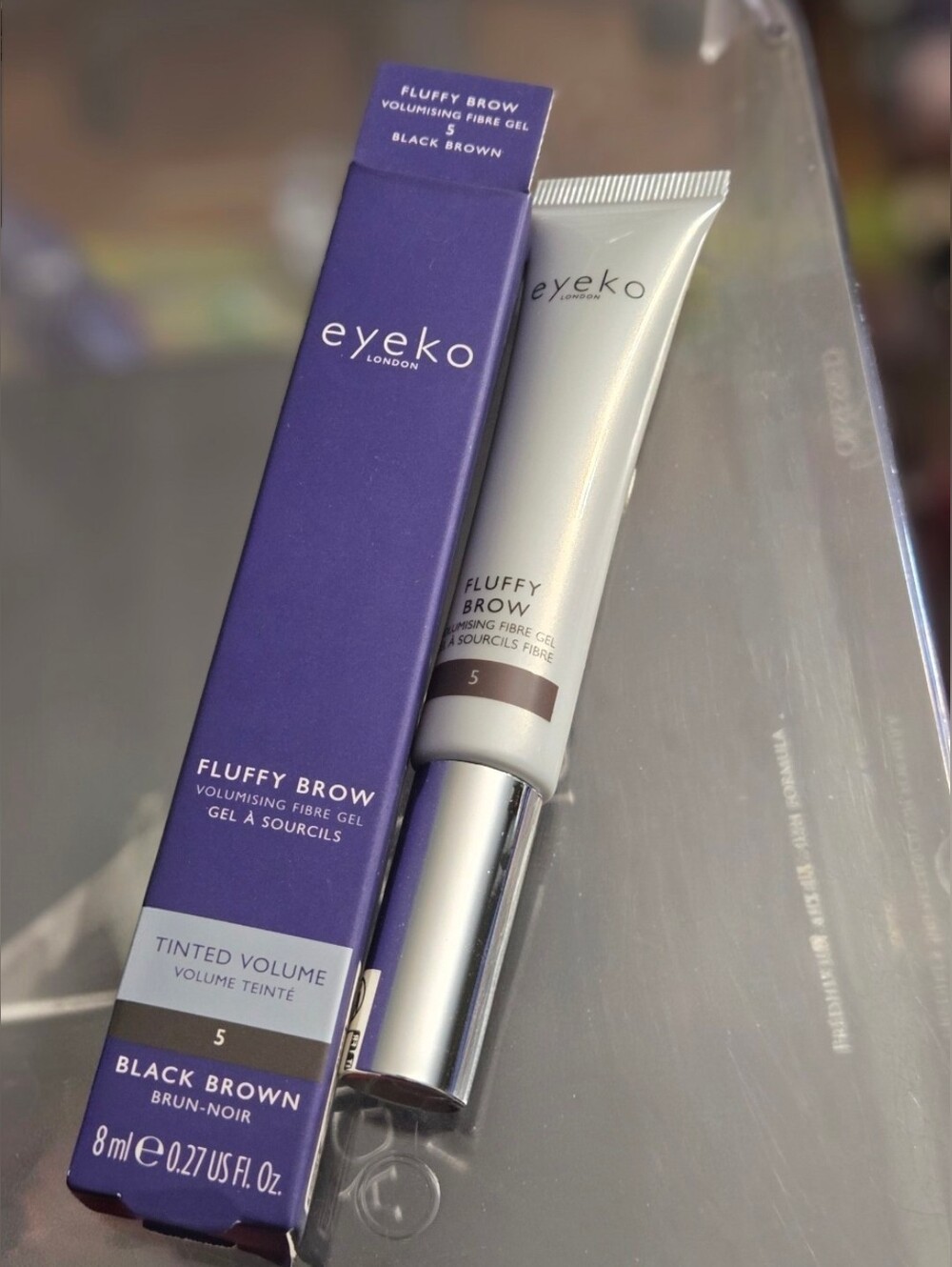 Eyeko Fluffy Brow Volumizing Fibre Gel in Shade 5 Black Brown